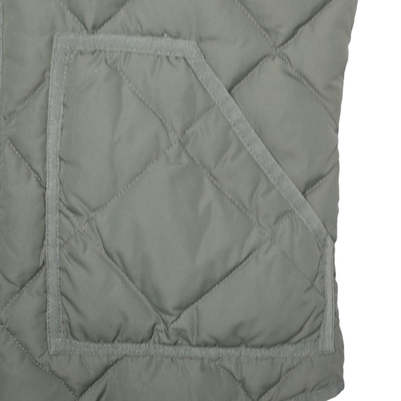 J.Crew Women's Quilted Down Waterfown Feather Puffer Vest Green Size XS - Picture 3 of 6